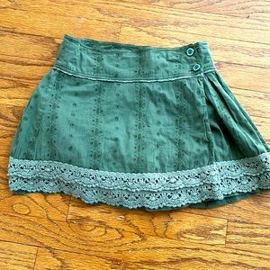 Free People, green, miniskirt